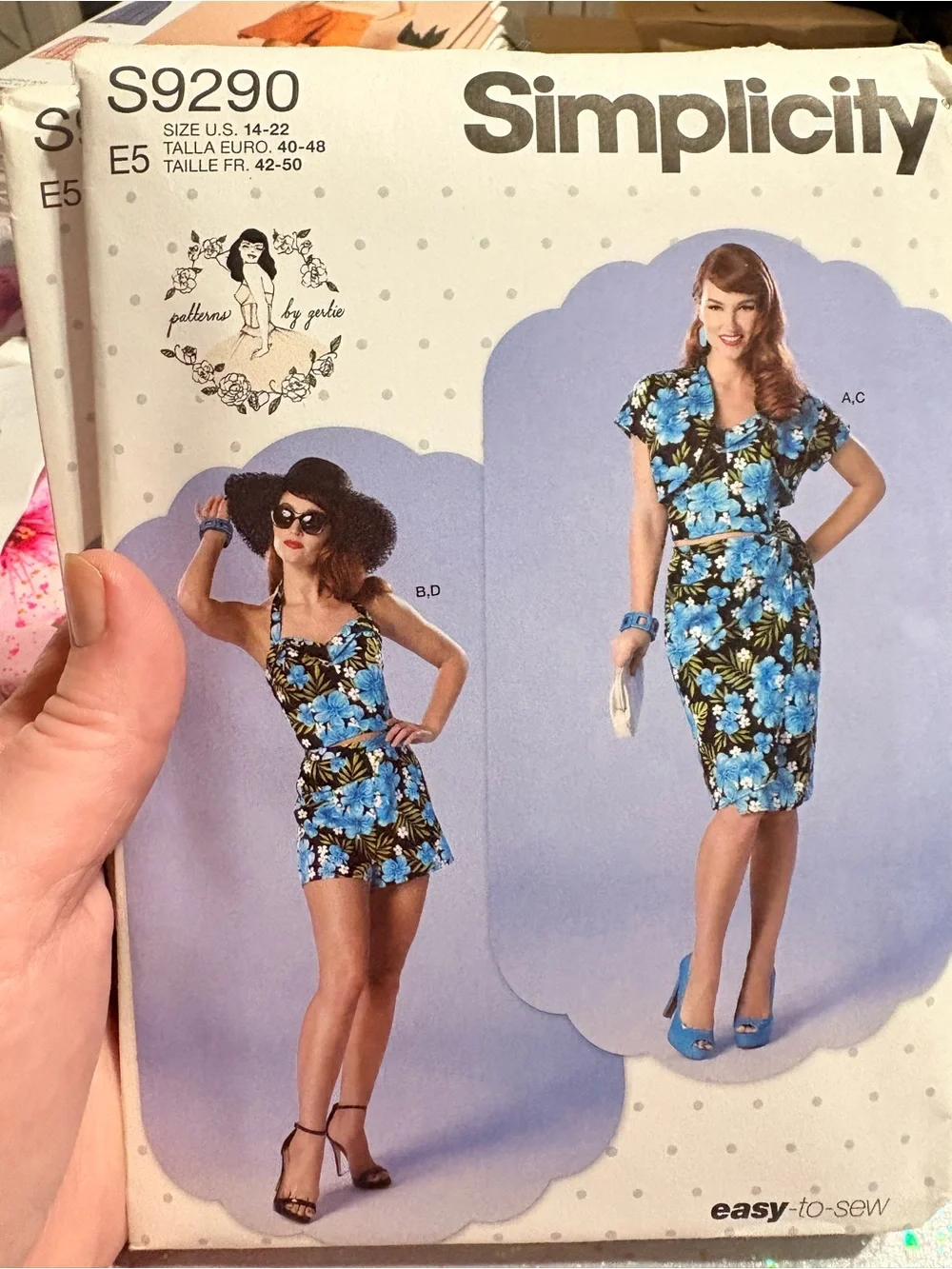 BN UNCUT SIMPLICITY 9290 E5 PLUS SIZE SEWING PATTERNS SWIM WEAR SWIMSUIT SUMMER